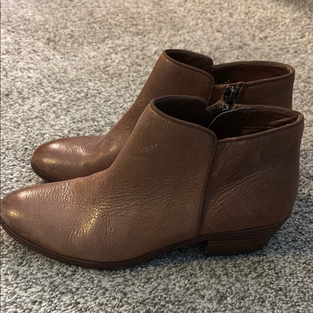 Sam Edelman Brown Leather Ankle Boots